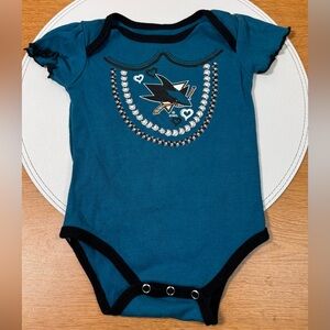 NHL 3/6 Month Girl San Jose Sharks‎ Hockey Bodysuit